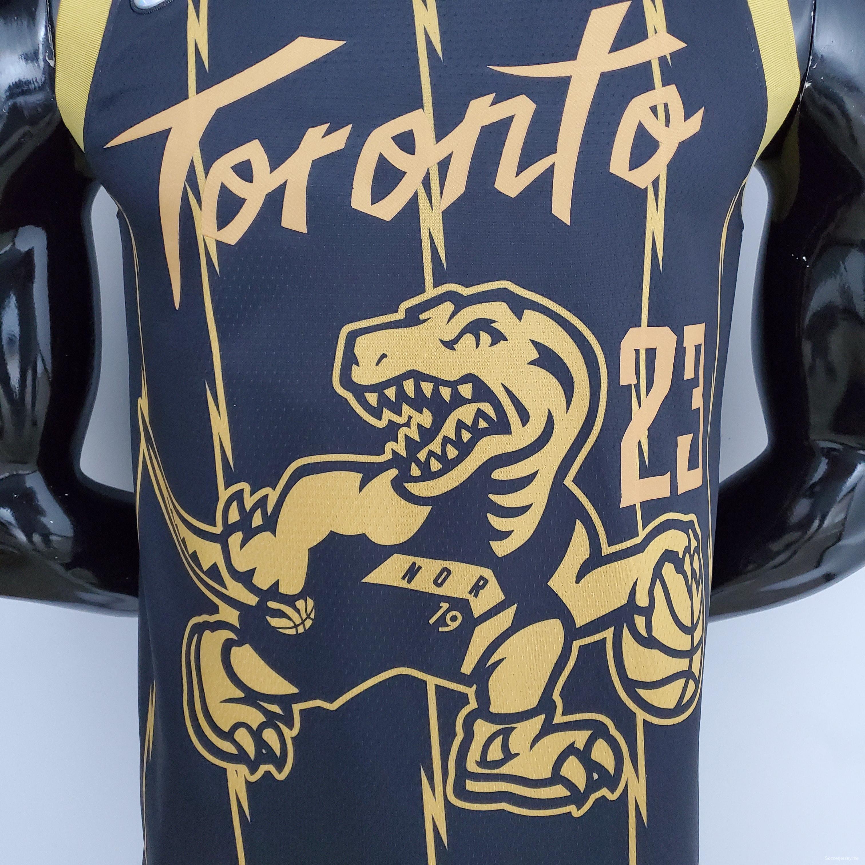 2022 Toronto Raptors VANVLEET#23 City Edition Black NBA Jersey