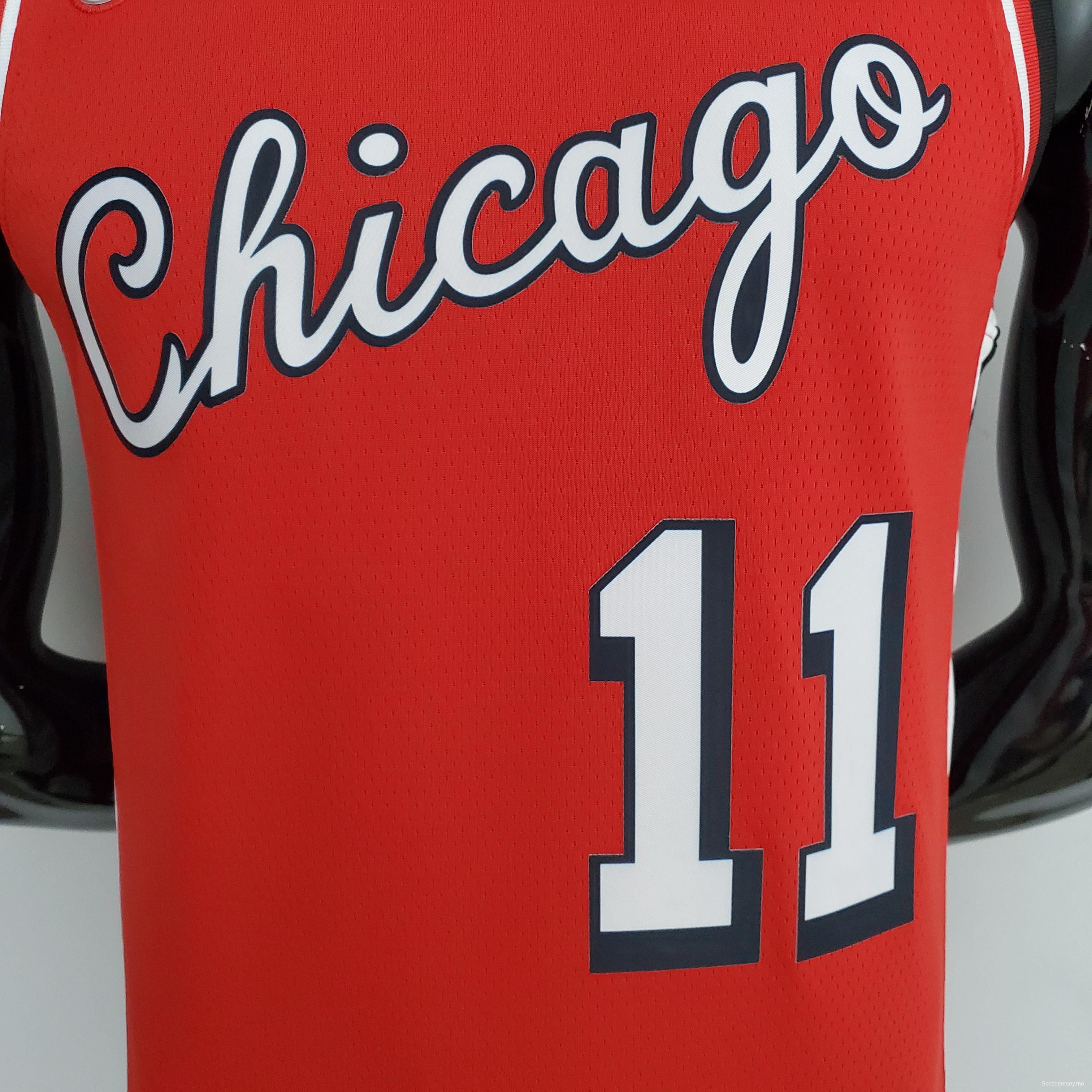 75th Anniversary 2022 Season Chicago Bulls DeROZAN#11 City Edition Red NBA Jersey