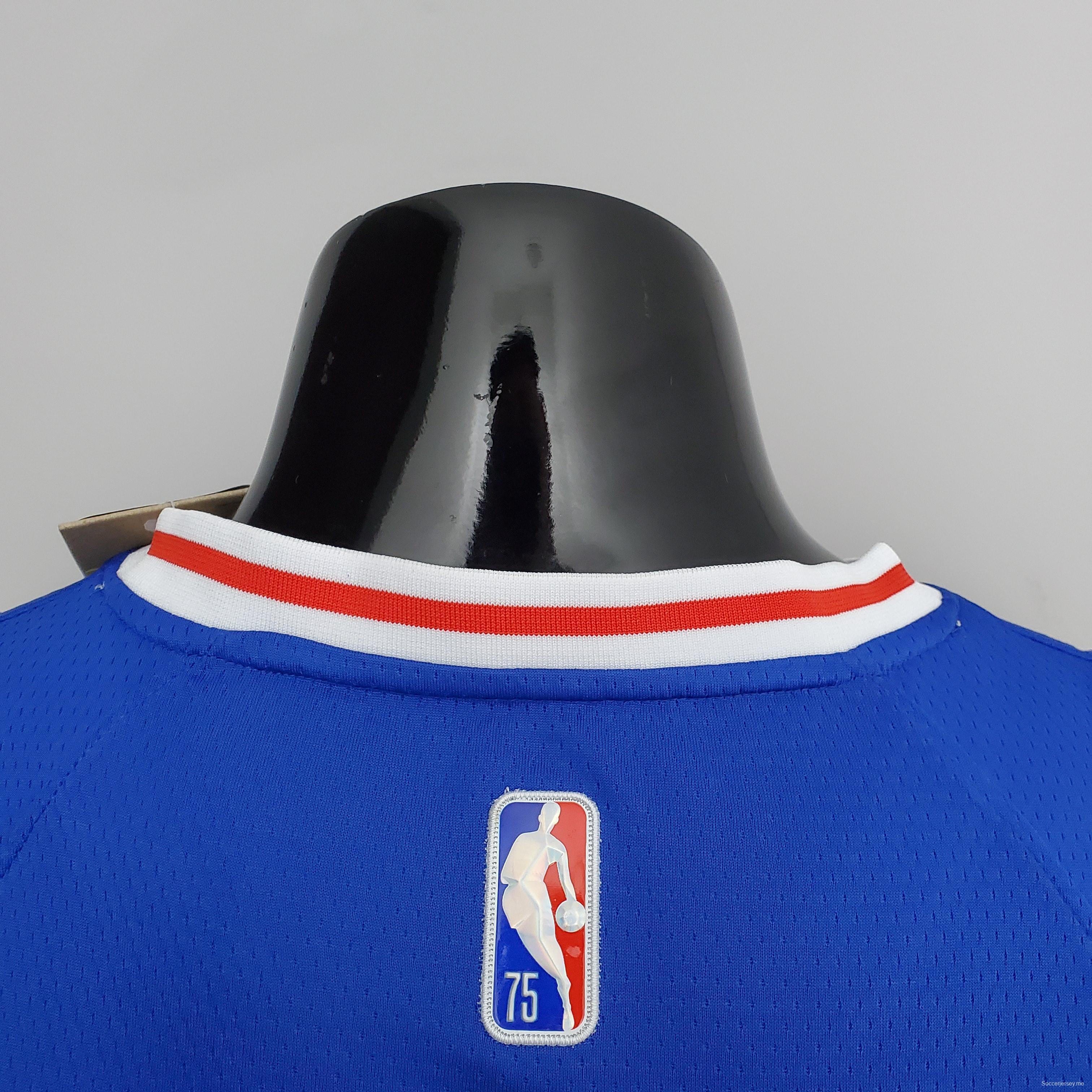 75th Anniversary Philadelphia 76ers HOWARD#39 Blue NBA Jersey