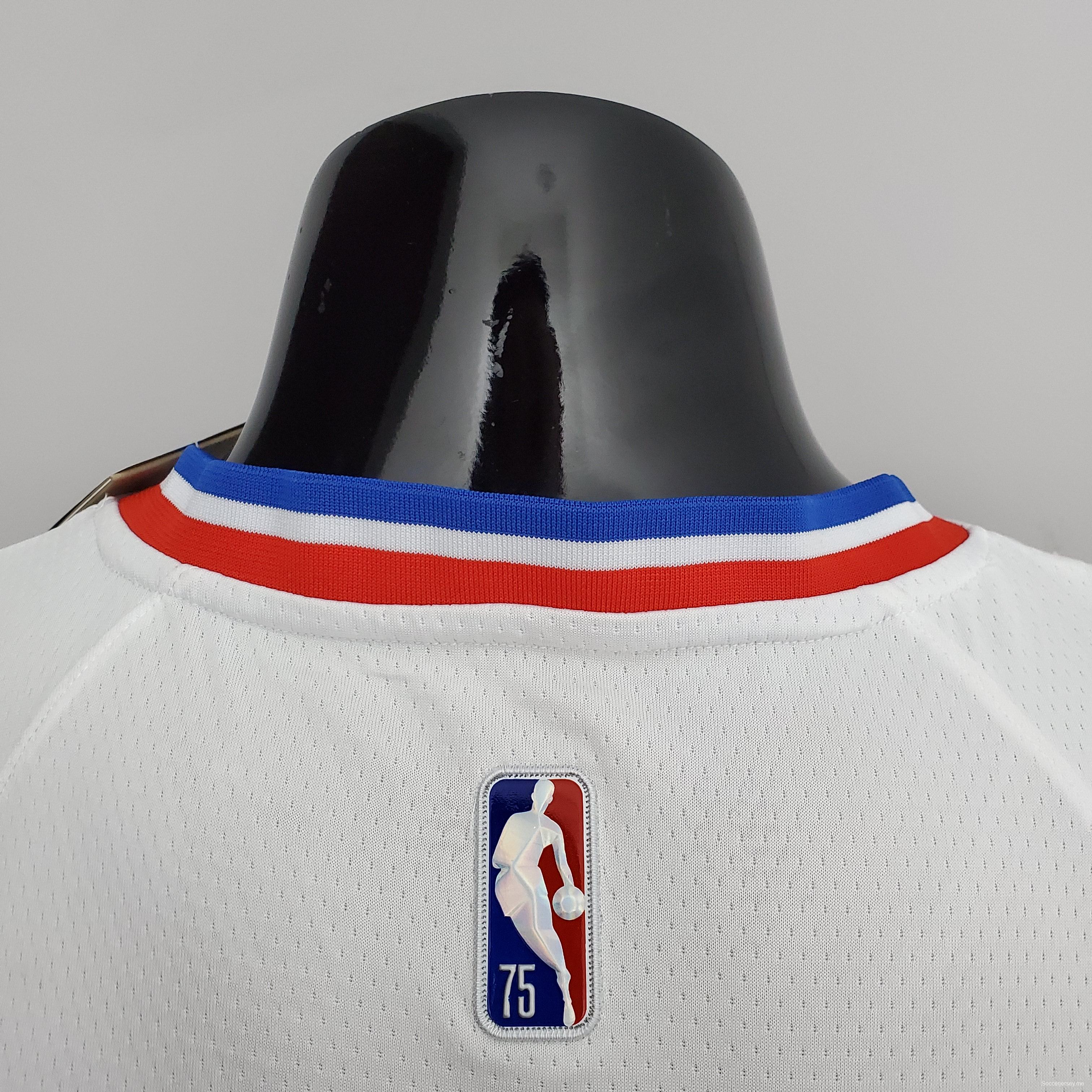 75th Anniversary Philadelphia 76ers HARDEN#1 White NBA Jersey