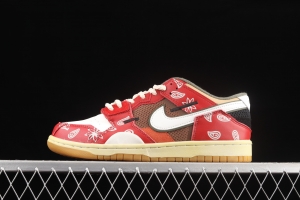 NIKE DUNK Svrap stitching and stitching low-top skateboard shoes rose red DB0500-200