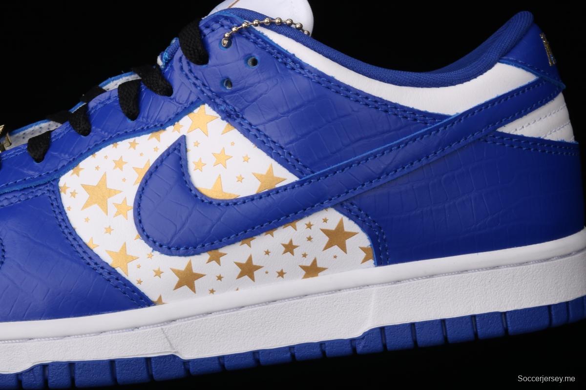 Supreme x NIKE SB DUNK Low joint style leisure sports skateboard shoes DH3228-100