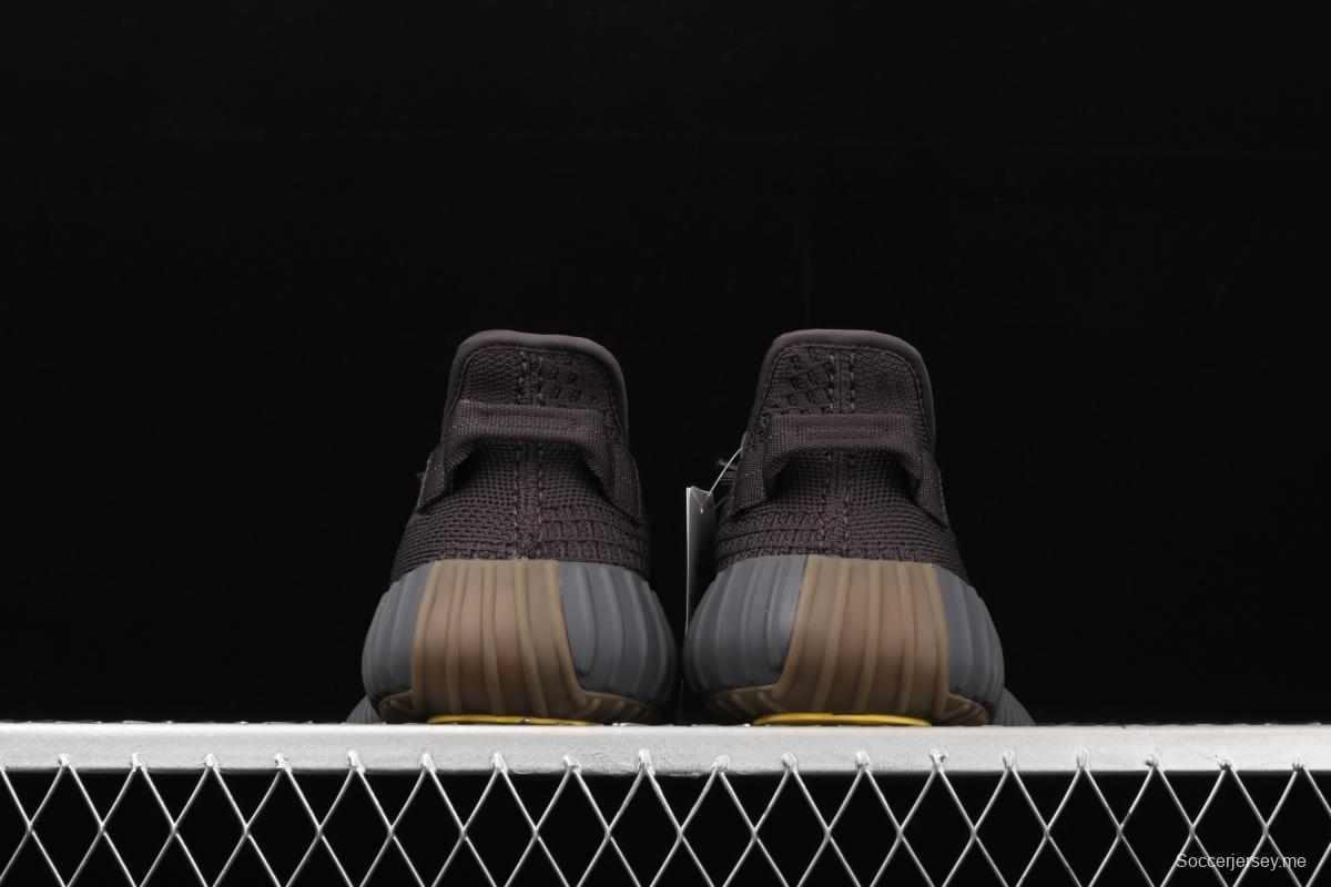 Adidas Yeezy Boost 350V2 Cinder FY2903 Darth Coconut 350 second generation hollowed-out side transparent black angel color BASF Boost original