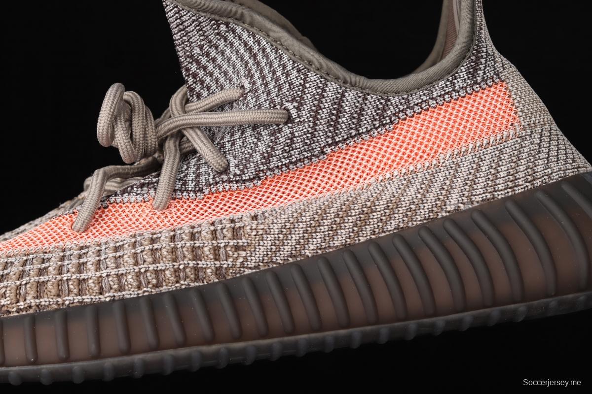 Adidas Yeezy 350 Boost V2 Ash Stone GW0089 Darth Coconut 350 second generation hollowed-out volcanic lime powder color BASF Boost original