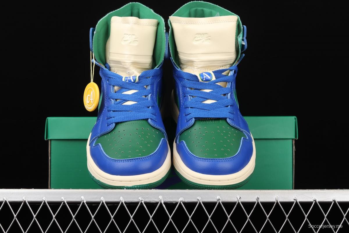 Air Jordan 1 Zoom Comfort blue green California high top classic retro culture leisure sports basketball shoes DJ1199-400