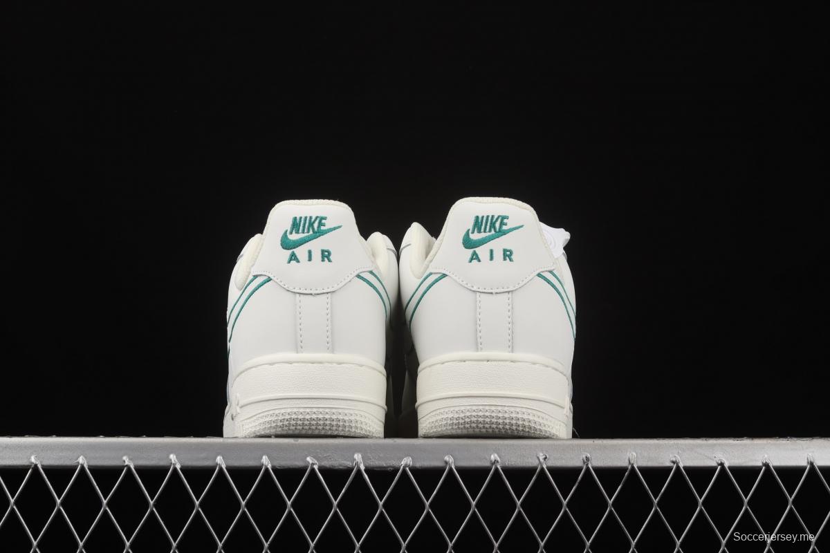 NIKE Air Force 1x07 Low Rice White Green Electric embroidery Hook low-top casual board shoes CL6326-128