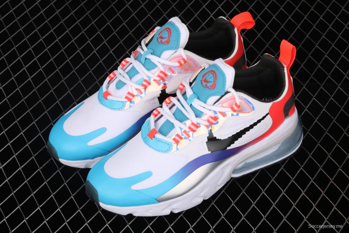 NIKE Air Max 270React new high-frequency mesh function half-palm air cushion running shoes DC0833-101