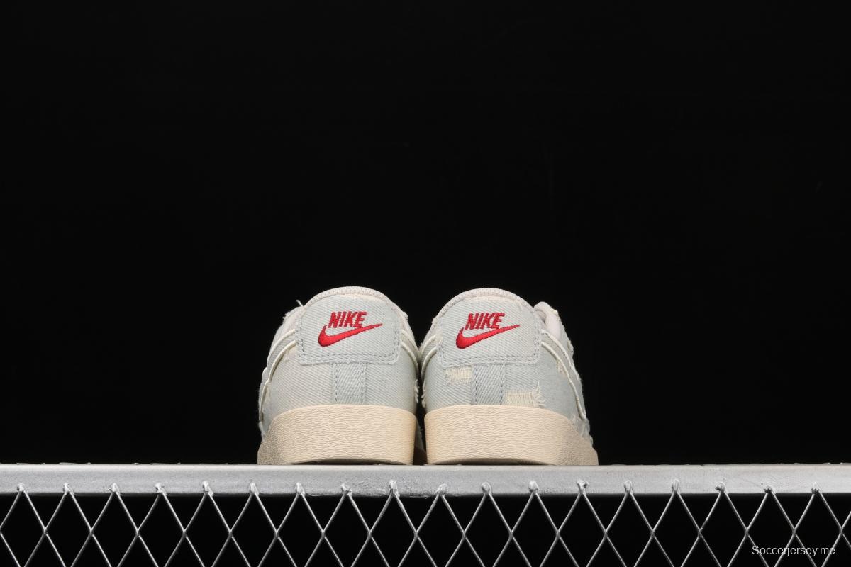 Levi's Strauss x NIKE Blazer Low LX Trail Blazers hole-breaking jeans low-side leisure sports board shoes AV9376-006