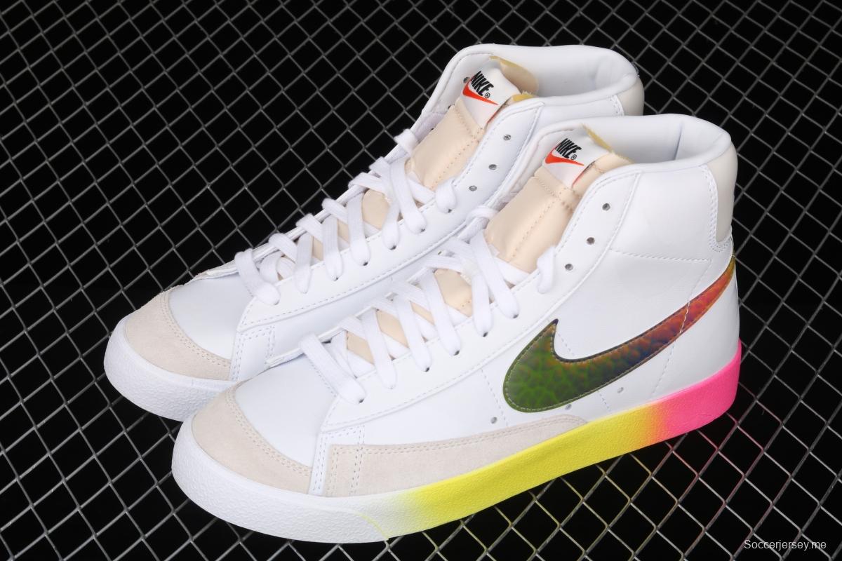 NIKE Blazer Mid'77 Vntg Suede Mix engraving classic leather face rainbow color trailblazer CZ8653-136