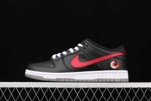 NIKE DUNK Low Premium 2020 black and red shrimp low-side leisure sports skateboard shoes 313170-060