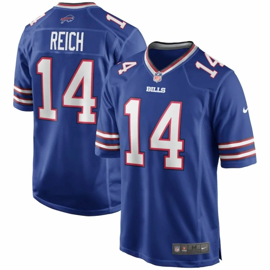 Men's Frank Reich Royal Retired Player Limited Team Jersey