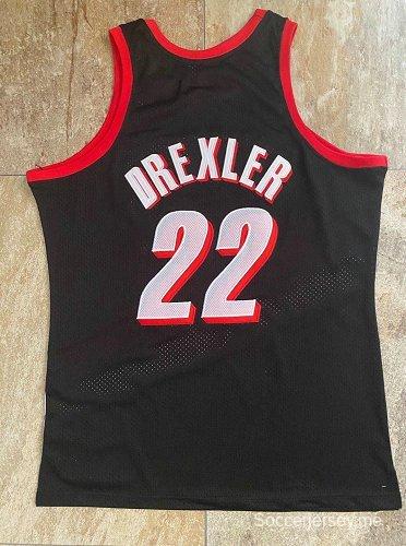 Men's Clyde Drexler Black Retro Classic Team Jersey