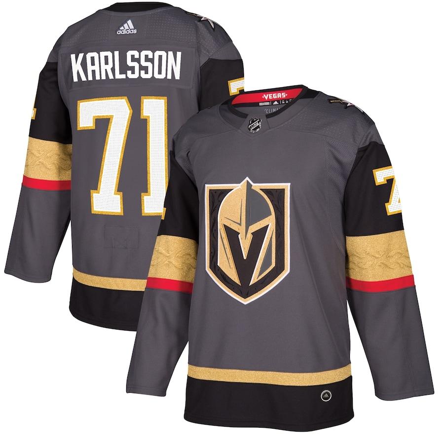 Men's William Karlsson Gray Player Team Jersey