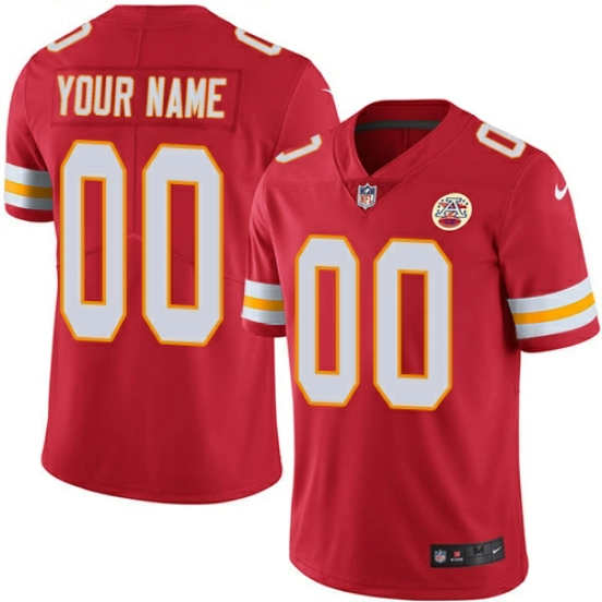 Men's Red Custom Limited Team Jersey