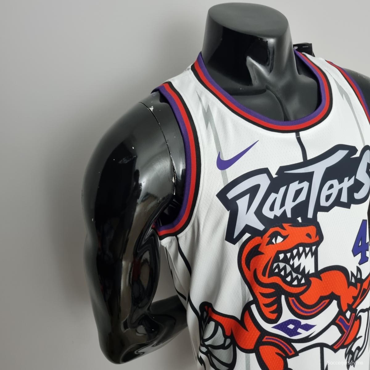 قميص تورونتو رابتورز تورونتو رابتورز سياكام #43 أبيض دوري كرة السلة الأمريكي للمحترفين
