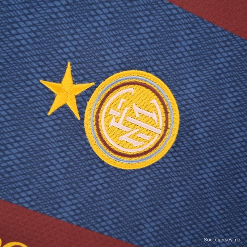 قميص تدريب انتر ميلان 94/95 ريترو أحمر أزرق
