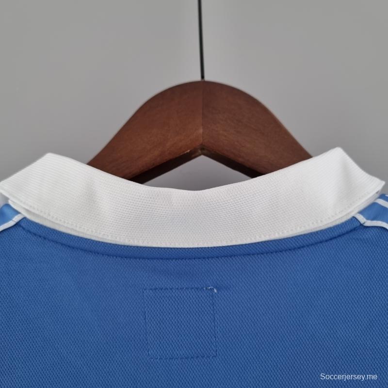 قميص فريق مانشستر سيتي القديم 81/82 لكرة القدم الأساسي لمانشستر سيتي 81/82
