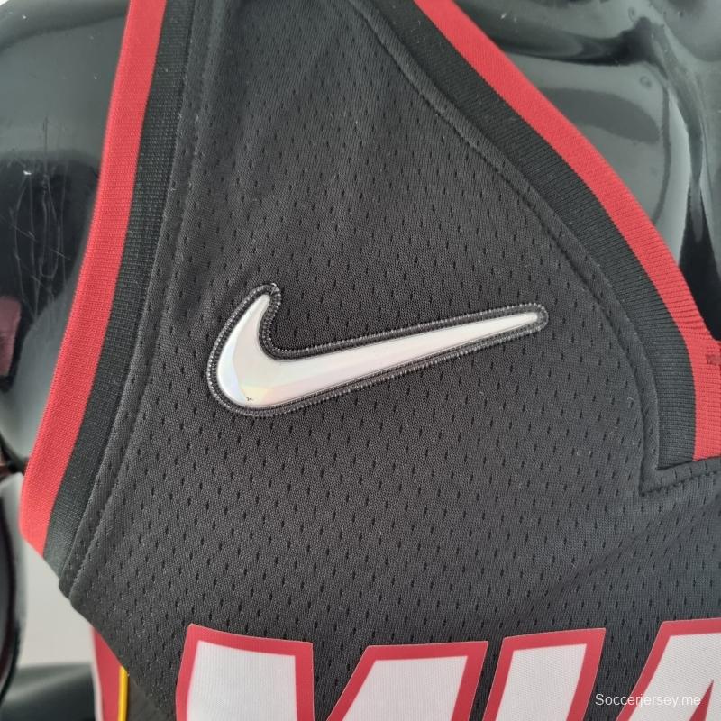 الذكرى ال75 لميامي هيت ميامي هيت BUTLER#22 قميص دوري كرة السلة الأمريكي للمحترفين الأسود
