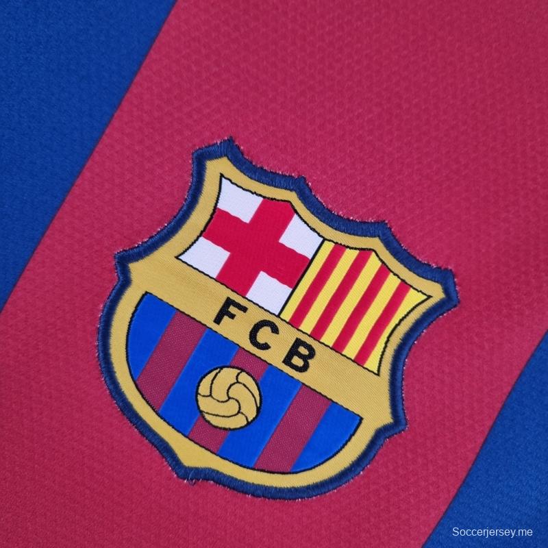 قميص ريترو 10/11 برشلونة بأكمام طويلة بأكمام طويلة
