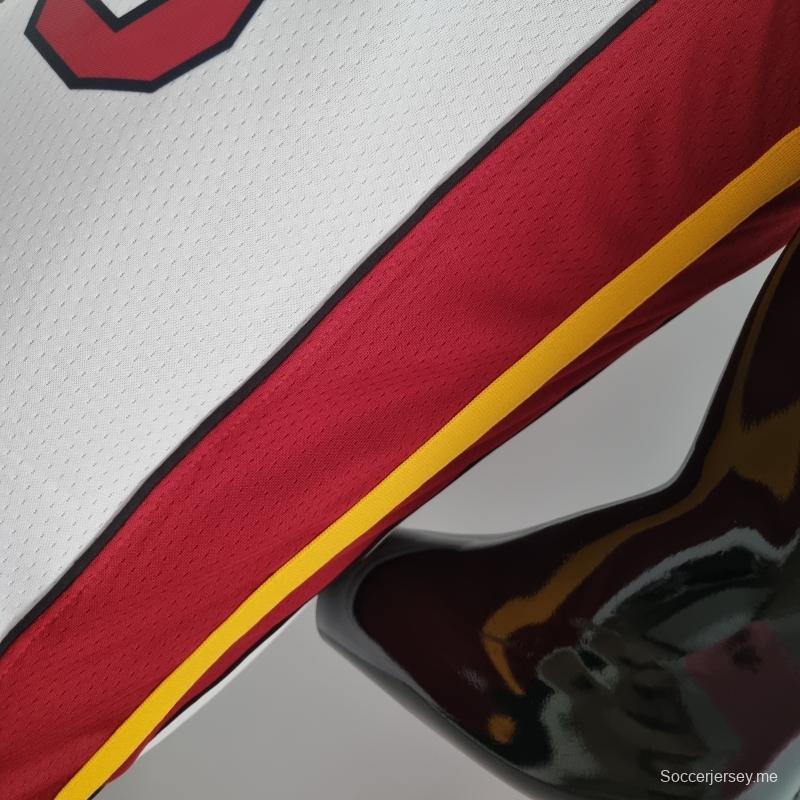 قميص الذكرى 75 لميامي هيت ميامي هيت ADEBAYO#13 قميص أبيض للدوري الأمريكي للمحترفين
