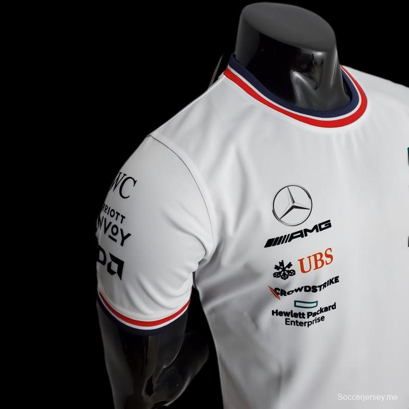 فورمولا 1 فورمولا 1 2022 مرسيدس بيضاء اللون الأبيض
