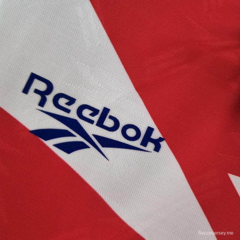 قميص بأكمام طويلة ريترو 1998 قميص منتخب تشيلي لكرة القدم الرئيسي
