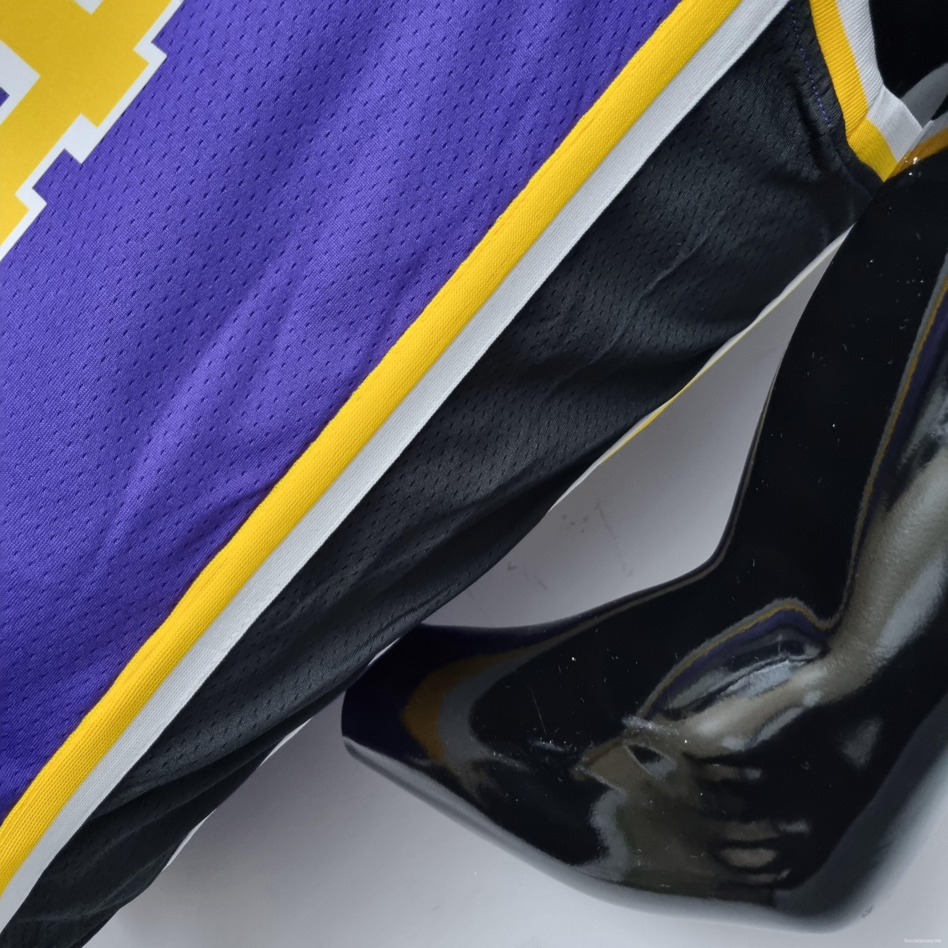 الذكرى 75 لقميص BRYANT#24 لوس أنجلوس ليكرز جوردان جوردان قميص دوري كرة السلة الأمريكي للمحترفين البنفسجي
