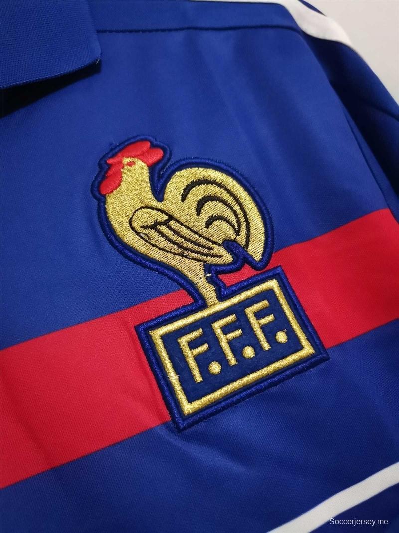 قميص منتخب فرنسا لكرة القدم الفرنسي القديم 1984 ريترو 1984
