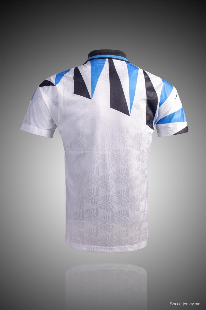 قميص كرة القدم RETRO 92/93 انتر ميلانو خارج أرضه
