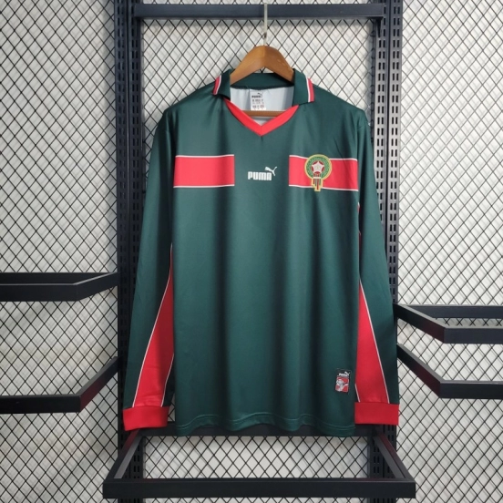 قميص بأكمام طويلة ريترو 1998، قميص منتخب المغرب لكرة القدم المحلي
