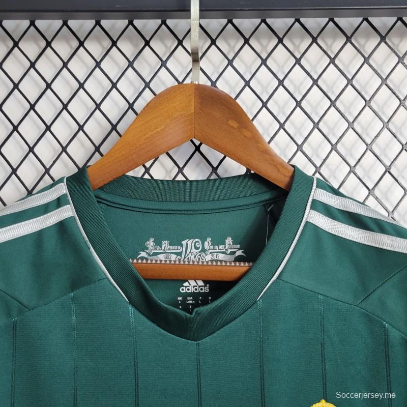 قميص ريترو 2012/13 ريال مدريد الثالث أخضر اللون أخضر قديم
