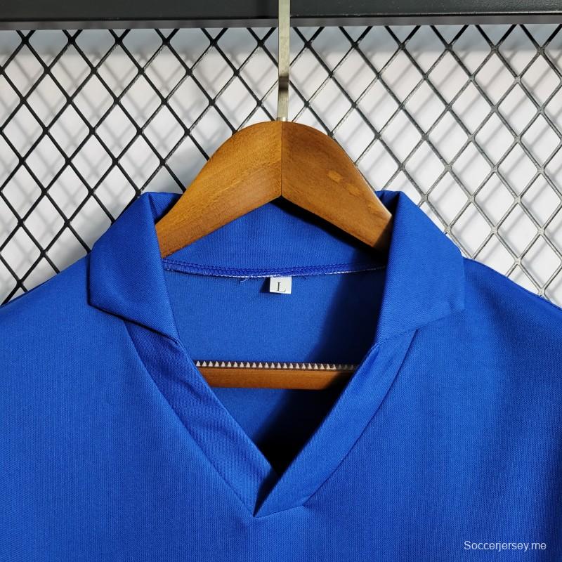 قميص أزرق ريترو 57-62 البرازيل أزرق قديم
