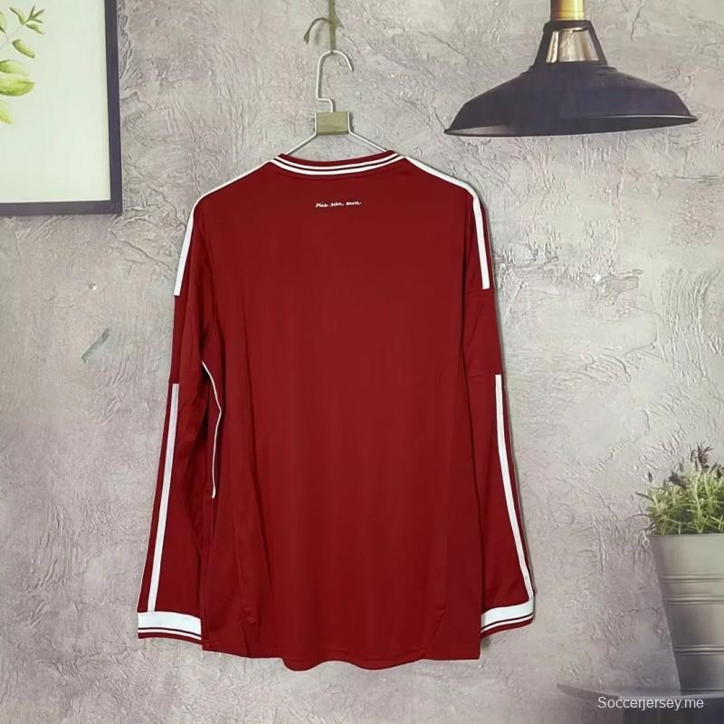 قميص بأكمام طويلة الأكمام ريترو 13 14 بايرن ميونيخ بطل الدوري الألماني لكرة القدم
