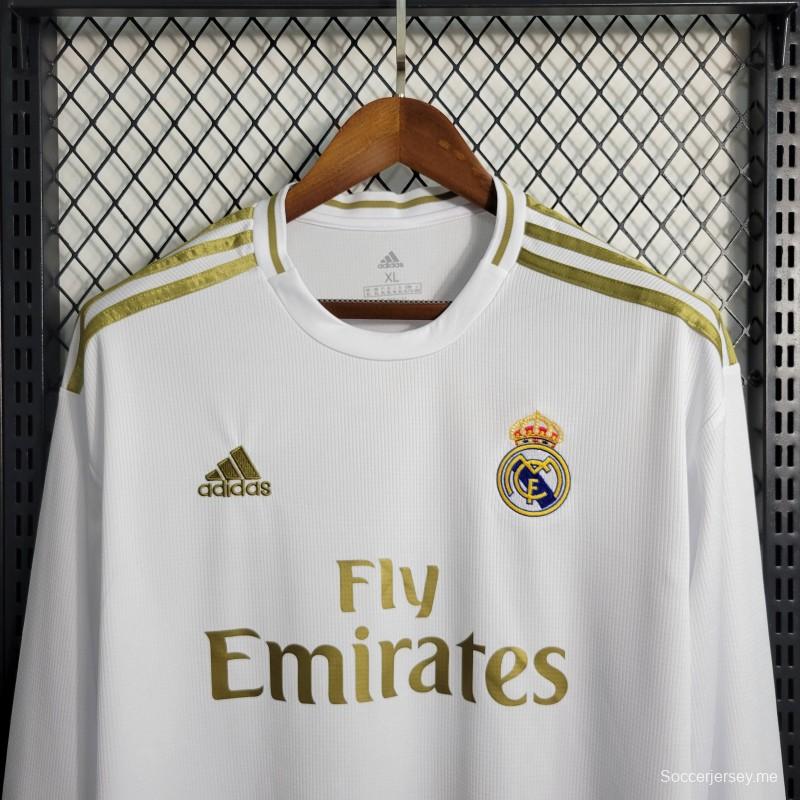 قميص ريترو19-20 ريال مدريد بأكمام طويلة الأكمام
