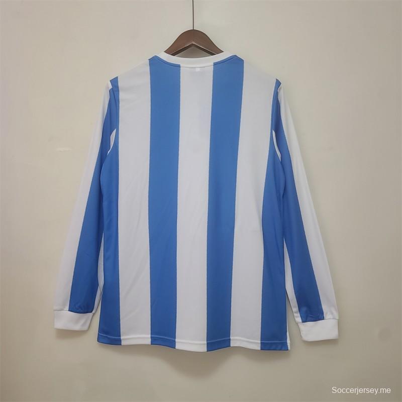 قميص المنتخب الأرجنتيني بأكمام طويلة الأكمام ريترو 1978
