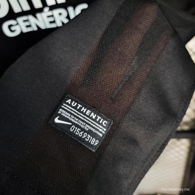 قميص ريترو 10/11 كورينثيانز آوايي أسود اللون أسود
