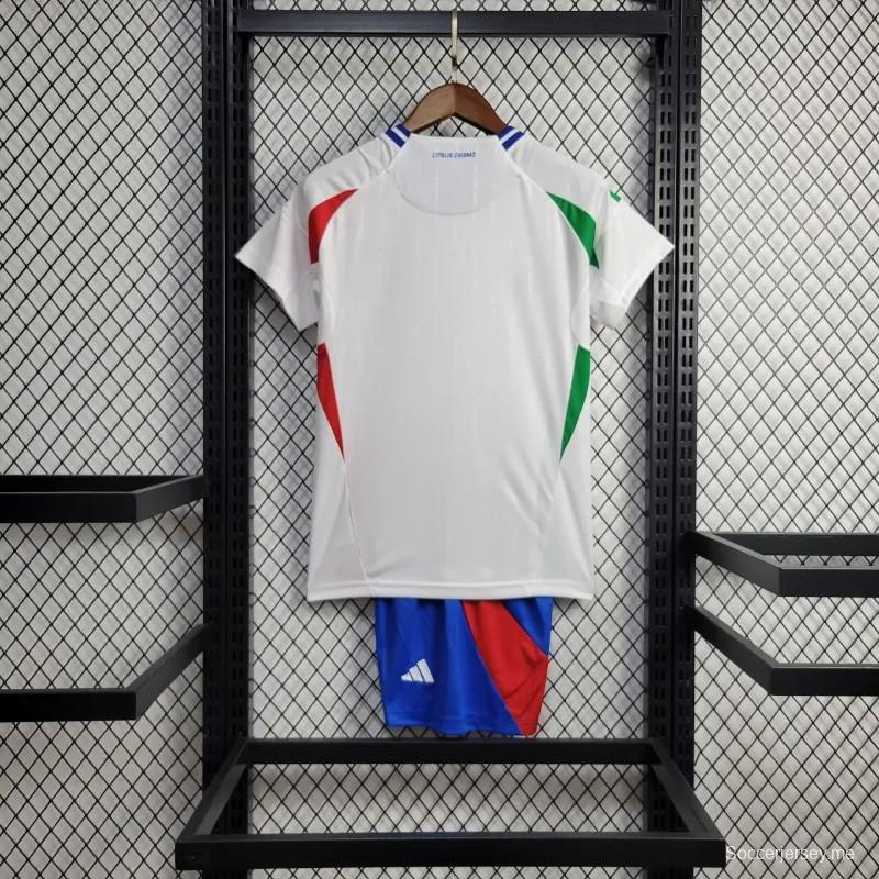 2024 قميص أطفال إيطاليا اوايي 2024 أبيض
