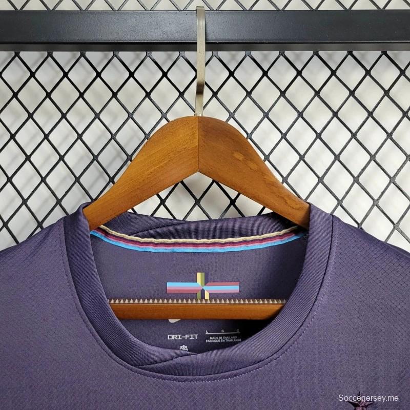 2024 قميص طويل الأكمام أزرق داونز إنجلترا 2024
