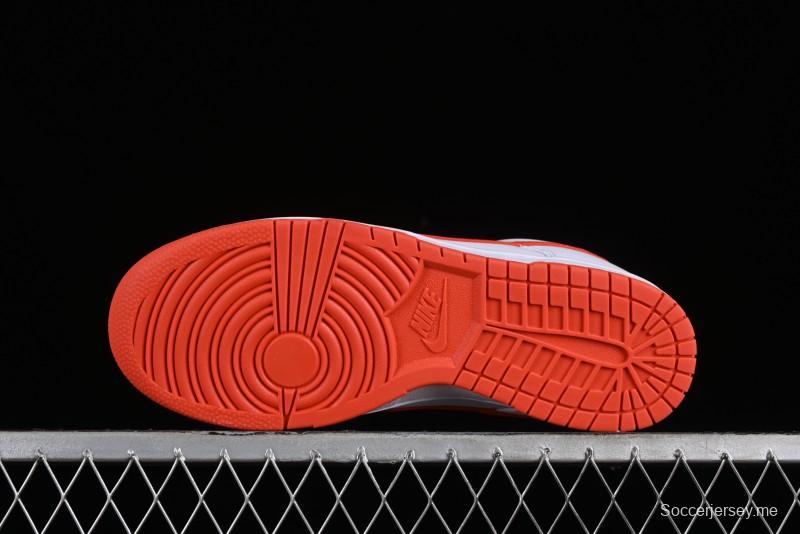 Nike SB Dunk Low White Orange Low-Top Casual Skateboarding Shoes - DV0831-103
