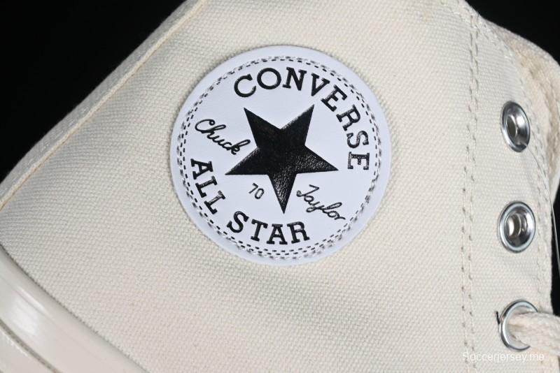 Converse Chuck 1970s Original Cream White High-Top Casual Canvas Shoes - 162210C