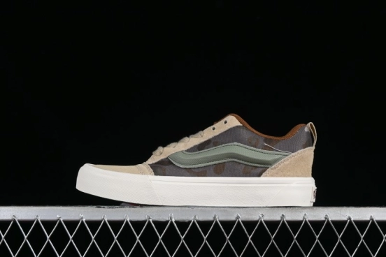 Vans Classics Knu Skool Desert Gray Green Chunky Tongue Bread Shoes - VN0007QC0WD