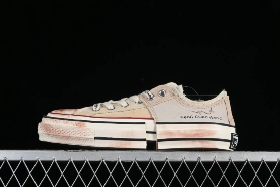 Feng Chen Wang Converse Chuck 70 Low 2-in-1 Deconstructed Canvas Sneakers - A07718C