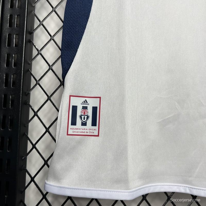 قميص ريترو 02/03 قميص جامعة تشيلي الأبيض خارجي
