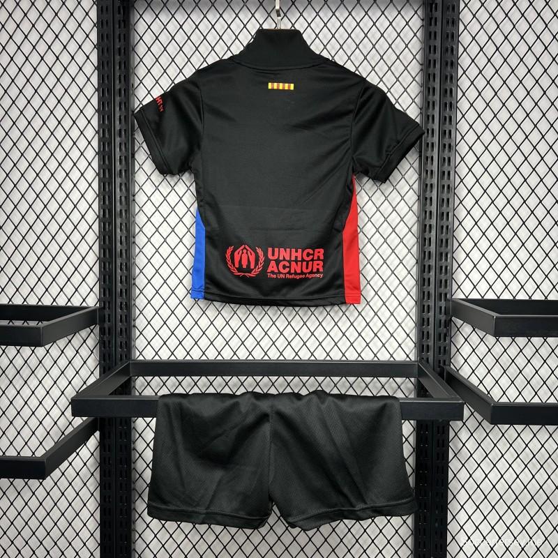 24/25 قميص برشلونة اوايي اكسسوار أسود اللون أسود 24/25 أطفال
