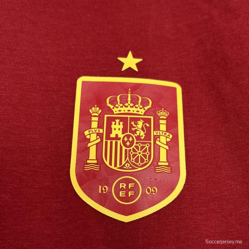 قميص إسبانيا 2024 يورو 2024 الأحمر الخاص
