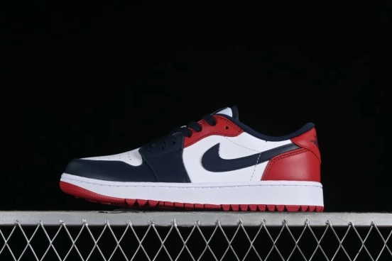 Nike Air Jordan 1 Low Golf Shoes Black Toe - DD9315-113