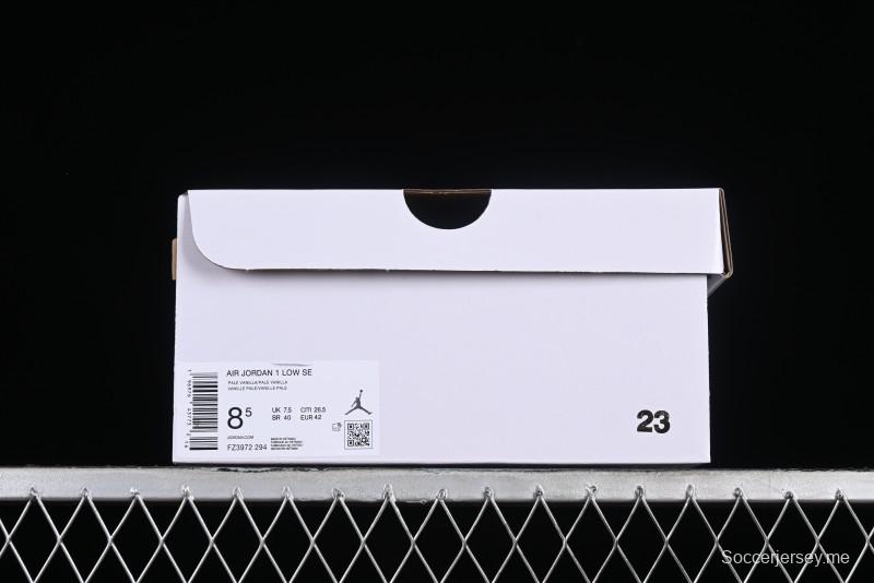 Nike Air Jordan 1 Low AJ1 Lifestyle Basketball Shoes in Warm Yellow with Gum Sole - FZ3972-294