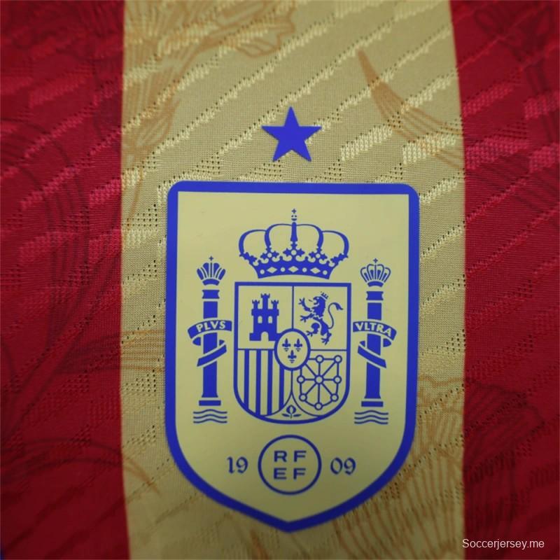 2024 نسخة 2024 قميص تدريب منتخب إسبانيا قبل المباراة
