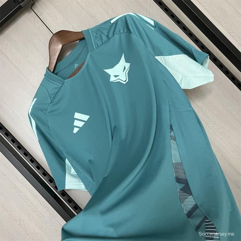 25/26 قميص تدريب كروزيرو أخضر غامق أخضر اللون S-XXXXL