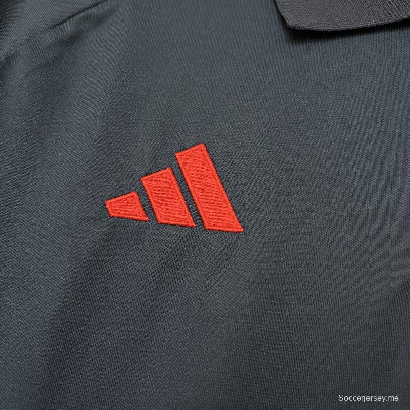 25/26 فلامنجو فلامنجو قميص بولو أزرق غامق S-XXXXL